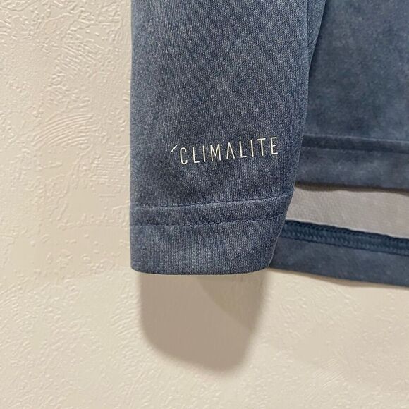 Adidas Climalite Men’s T-Shirt Size Large | Blue Athletic Workout Tee - Picture 5 of 6
